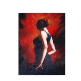 Ha's Art 100% Hand Painted Abstract Oil Painting Wall Art Contemporary Dancing Women Picture Canvas Home Decor For Living Room Bedroom No Frame (size: 150x220cm)