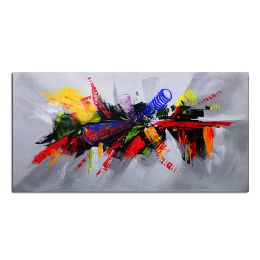 Ha's Art 100% Handmade Abstract Oil Painting Wall Art Minimalist Modern Colorful Picture Canvas Home Decor For Living Room Bedroom No Frame (size: 150x220cm)