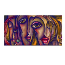 Top Selling Handmade Abstract Oil Painting Wall Art Modern Brown Figure Picture Canvas Home Decor For Living Room Bedroom No Frame (size: 90x120cm)