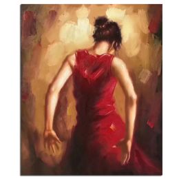 Ha's Art 100% Hand Painted Abstract Oil Painting Wall Art Minimalist Dancing Girl Picture Canvas Home Decor For Living Room Bedroom No Frame (size: 150x220cm)