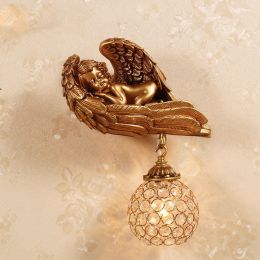 Hotel Creative Angel Cupid Bedroom Bedside Lamp (style: A)