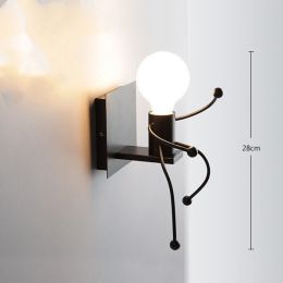 Living room bedroom bedside lamp (Color: Black single head, style: 0W)