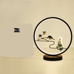 Home Study Bedroom Bedside Lamp Classical Hotel Creative Decoration Gift Lamp (style: A512)