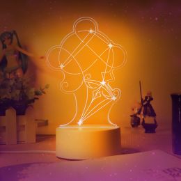 Game engraved Qingqing Wendy Kelly Bedroom Bedside Radio Lamp Creative Gift Night Light (Color: C, style: 7 Clolors)