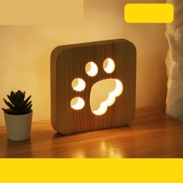 Kitty Ins Wind Table Lamp Bedroom Bedside Lamp Creative Romance (power: USB, style: 17 Style)