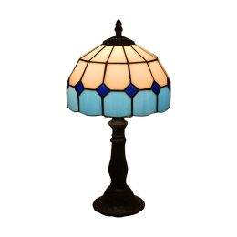 Lamp Bedroom Bedside Lamp Retro Bar Yellow Glass Lamp Resin Base Table Lamps Makeup Table Side Table Lamp (style: 7)