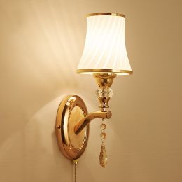 European wall lamp Sitting Room Setting Wall Bedroom Head of a Bed (Color: Single head)