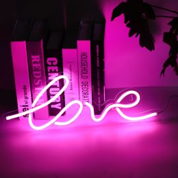 Neon decoration ins creative wall bar atmosphere lamp clean bar bed lamp romantic bedroom room layout (Model: Love)