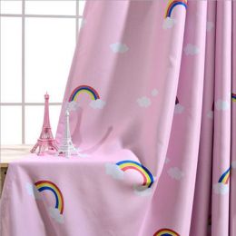 Rainbow Children Boys And Girls Bedroom Den Blackout Curtain Cloth (Color: 2style, size: 400x270cm)