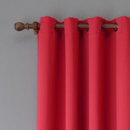 Curtain bedroom shade cloth (single piece) (Specification: 140X160cm, Color: Red)