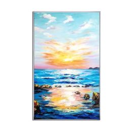 Abstract Landscape Sky Colorful Clouds Canvas Oil Painting Posters and Modern Wall Art Pictures for Living Room Bedroom Aisle (size: 150x220cm)