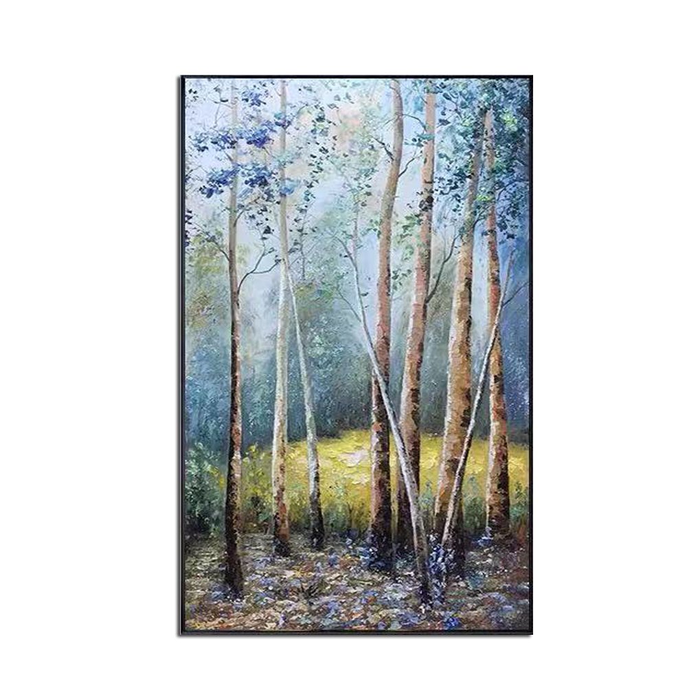 Original Oil Painting Trees On Canvas Modern Nordic Poster Wall Art Picture For Living Room Bedroom Home Decoration Frameless Original Oil Painting Trees On Canvas Modern Nordic Poster Wall Art Picture For Living Room Bedroom Home Decoration Frameless