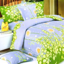 Blancho Bedding - [Dandelion Dream] Luxury 6PC MEGA Comforter Set Combo 300GSM (Twin Size) (SKU: CFRS(MH38-1/CFR01-1))