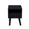 Bedroom Living Room Solid Wood Legs Modern Nightstand