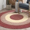 Area Rug Hand Woven Premium Cotton Material Eco Friendly Braid Craft Beautiful Carpet Non-Slip Durable Comfortable for Living Room Bedroom Home Decora