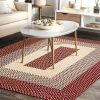 Area Rug Hand Woven Premium Cotton Material Eco Friendly Braid Craft Beautiful Carpet Non-Slip Durable Comfortable for Living Room Bedroom Home Decora