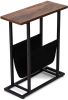 Vintage Side Table End Table for Living Room, Bedroom & Small Spaces, Brown