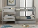 Twin L-Shaped Bunk bed with Trundle