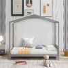 Twin Size House Platform Bed with Headboard