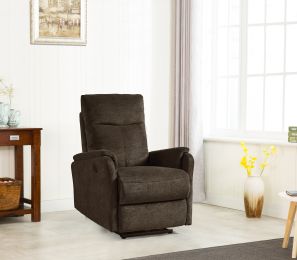 HOME-LIVING  ROOM RELEX ELECTRIC RECLINER CHAIR (Color: Light Brown)