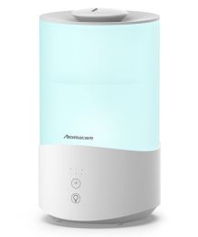 Aromacare Humidifiers for Bedroom, 4L Cool Mist Large Humidifier with Essential Oil Diffuser, Ultrasonic Top Fill Air Humidifier for Baby Home, Sleep (Plug: US, Color: White)