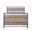 Brantley Full Bed, Antique Oak & Sandy Gray Finish