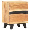 Bedside Cabinet 15.7"x11.8"x20.1" Solid Acacia Wood