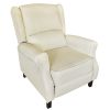 Classic Fabric Push back Recliner, Single Sofa Manual Recliner, with Padded Seat, Backrest, for Living Room, Bedroom