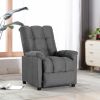 Recliner Light Gray Fabric