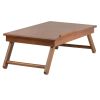 Alden Lap Desk, Flip Top with Drawer, Foldable Legs