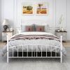 Bed Frame with Headboard and Footboard Metal Platform Bed Frame Queen Size No Box Spring Needed, Twin Black