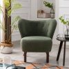 Tufted Side Chair with Solid Wood Legs for Living Room Bedroom