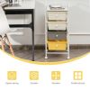 4-Drawer Cart Storage Bin Organizer Rolling with Plastic Drawers