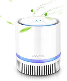 KOIOS Air Purifier for Home, True HEPA Air Filter for Bedroom Small Room and Office Removes Allergies Smoke Dust Pollen Pet Dander, Night Light (Color: White)