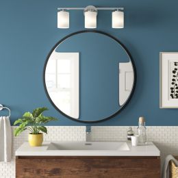 Round Wall Mirror, Round Bathroom Mirror, Circle Mirrors 36" x 36" for Wall, Living Room, Bedroom, Vanity, Entryway, Hallway (Color: Black, material: Aluminum alloy)