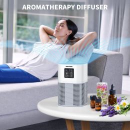 (Do Not Sell on Amazon) VEWIOR 2 in 1 Air Purifier with H13 Filters for Home Allergies Pets Hair Odor Eliminators, Aromatherapy diffuser and Auto Mode (Color: as pic)