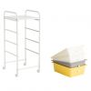 4-Drawer Cart Storage Bin Organizer Rolling with Plastic Drawers