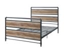 Brantley Full Bed, Antique Oak & Sandy Gray Finish