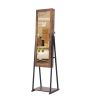 Jewelry Storage Mirror Cabinet With LED Lights,For Living Room Or Bedroom, Anti-Gray MDF coating PVC, iron LED light