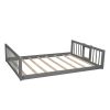 Triple Bed with Built-in Ladder and Slide , Triple Bunk Bed with Guardrails