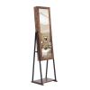 Jewelry Storage Mirror Cabinet With LED Lights,For Living Room Or Bedroom, Anti-Gray MDF coating PVC, iron LED light