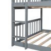 Triple Bed with Built-in Ladder and Slide , Triple Bunk Bed with Guardrails