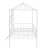 Metal House Bed Frame Twin Size with Slatted Support No Box Spring Needed