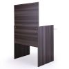 Vanity Make-up Dressing Table with Flip up Mirror Top Spacious Storage Vanity Table, Ebony and White XH