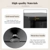 ON-TREND Retro Stylish Nightstand, Two-tone Classic Vintage Livingroom End Table Side Table with USB Ports and One Multifunctional Drawer with cup hol
