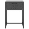 Nightstand Anthracite 15"x13.8"x21.3" Steel