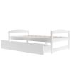 Twin size platform bed, with two drawers