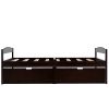 Twin size platform bed, with two drawers