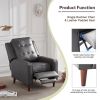 Orisfur. Push Back Recliner Manual Armchair with Medieval style Accent Chair for Living Room, Bedroom, Home Office  YJ