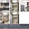 20W 10Inch Modern Flush Mount LED Ceiling Light Fixture 6000K Cool White,Thin Round Light for Hallways Basement Bathroom or Kitchen